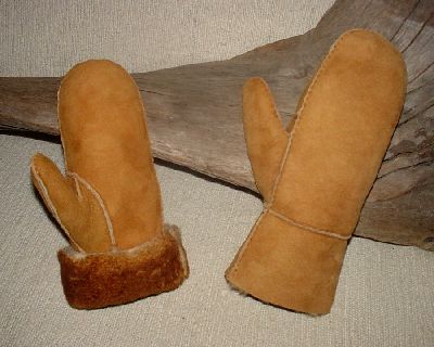 deluxe adult sheepskin mittens