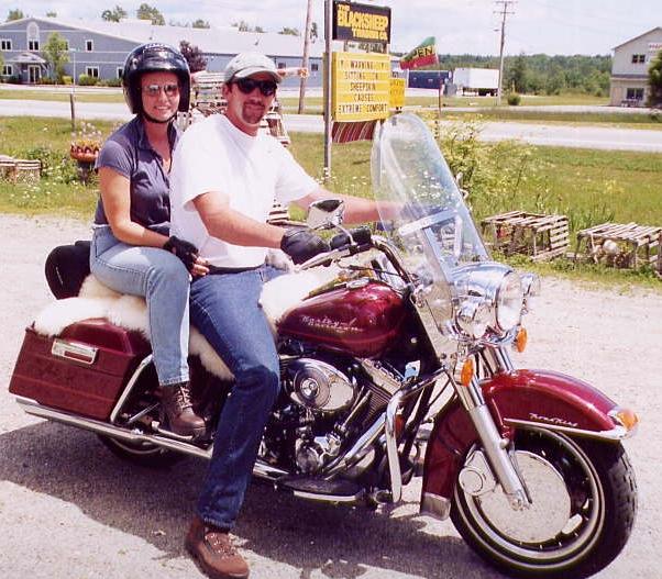 Rose & Leo on their 2002 HD Road King