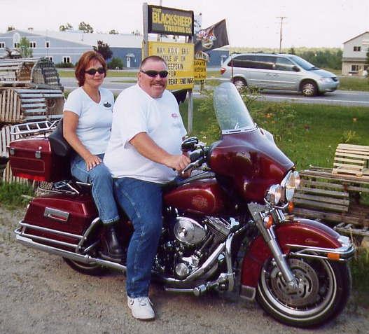 John Andresick riding his 2004 HD ElectraGlide