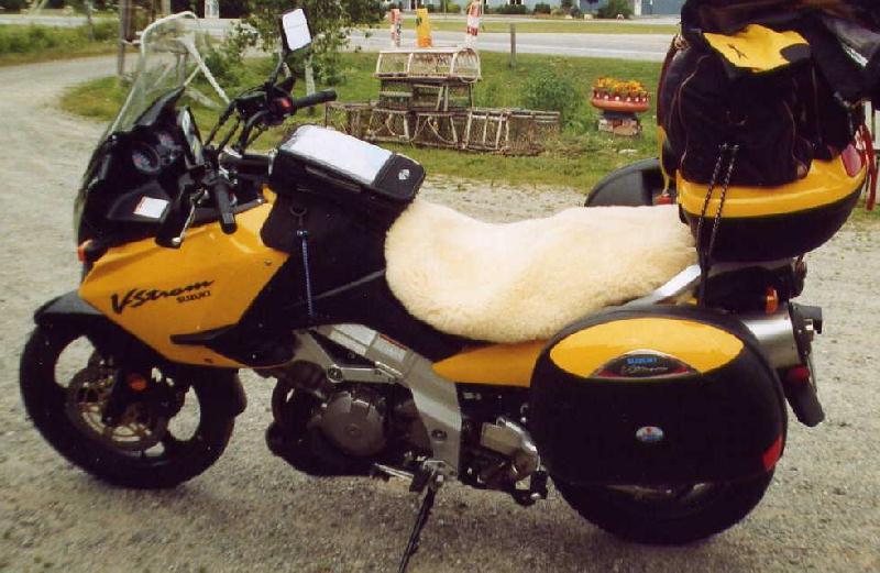 Motorcycle Seat Cover Customers Diane Chevalier David Murry Eden Ont Canada - Motorcycle Sheepskin Seat Covers Canada